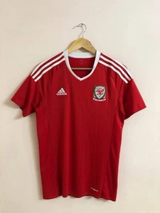 Wales 2016 2017 Home Football Soccer Jersey Adidas Tee Shirt - Picture 1 of 8