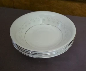 JOHNSON BROS.  CAMBRIDGE  BONE CHINA ENGLAND DEAUVILLE CEREAL BOWLS SET/4 - Picture 1 of 7