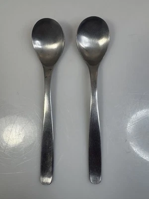 Rare HULL Japan RUSSEL WRIGHT Highlight Pinch MCM  2 Teaspoons nice shape. - Image 1 of 4