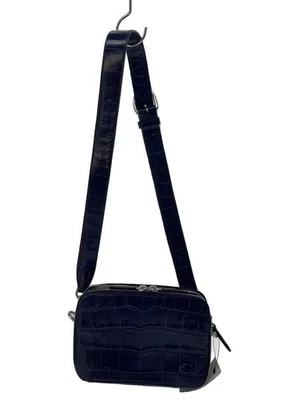 ТРЕНЕР наплечная сумка кожи темно-синий простой CW431 - Изображение 1 из 4