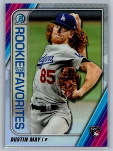 2020 Bowman #ROYF-DM Dustin May Chrome Rookie of the Year Favorites - Picture 1 of 2