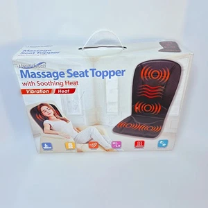 Cubierta de asiento de masaje Health Touch con calor y vibración - Almohadilla para silla relajación - Imagen 1 de 6