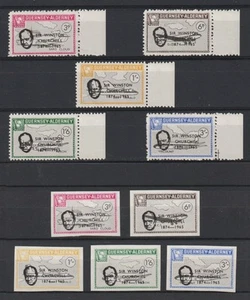 Guernsey-Alderney Commodoro Churchill Memorial PERF+IMPERF Rosen AL58-62 MNH - Foto 1 di 1