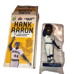 Milwaukee Brewers Hank Aaron 50th Anniversary Bobblehead 2020 -Read - Picture 1 of 18