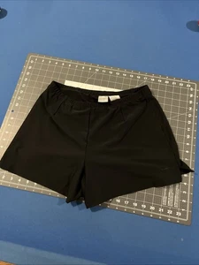 Pantaloncini Nike Fit-Dry vintage donna M neri foderati gamba larga golf tennis Y2K - Foto 1 di 8