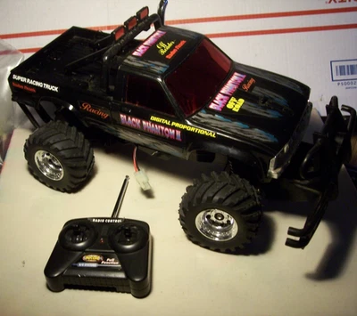radio shack black phantom ii rc 2wd truck vintage - Image 1 of 4