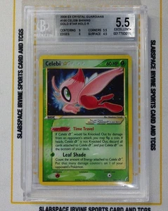 2006 POKEMON EX CRYSTAL GUARDIANS GOLD STAR #100 CELEBI HOLO BGS 5.5 - Picture 1 of 3