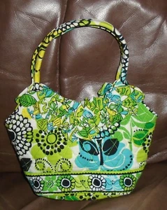 VERA BRADLEY Limes Up Pattern  Mini Double Strap Handbag  Magnetic Closure  EUC - Picture 1 of 9