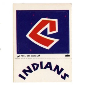 1980 Fleer Team Stickers Logo Puzzle Back Cleveland Indians - Picture 1 of 1