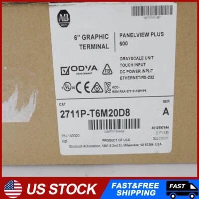 NEW AB 2711P-T6M20D8 Ser A PanelView Plus 600 GRAPHIC TERMINAL Factory Sealed - Image 1 of 4