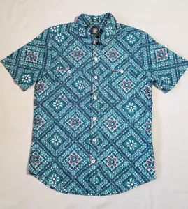 Volcom Men’s Short Sleeve Button-Up Shirt – Slim Fit Printed – Size S - Picture 1 of 12