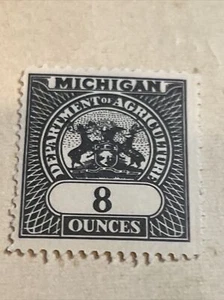 Michigan Department of Agriculture 8 Unzen unbenutzt H (Lot 25 Datei 104) - Bild 1 von 2