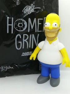 Ron English Homer Simpson Grin Made By Monsters Vinyl Figure Limited to 400 - Picture 1 of 6