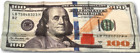 18" JUMBO $100. DOLLAR BILL MAGIC SILK Money Handkerchief Scarf Trick Streamer