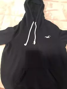 Girls Navy Blue Hollister Hoodie - Picture 1 of 2
