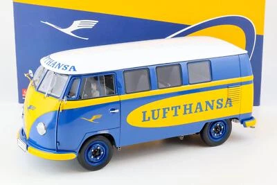 1:12 Sun Star 1957 Volkswagen VW T1 Bus Kombi LUFTHANSA Blue/ Yellow 5072 - Image 1 of 4