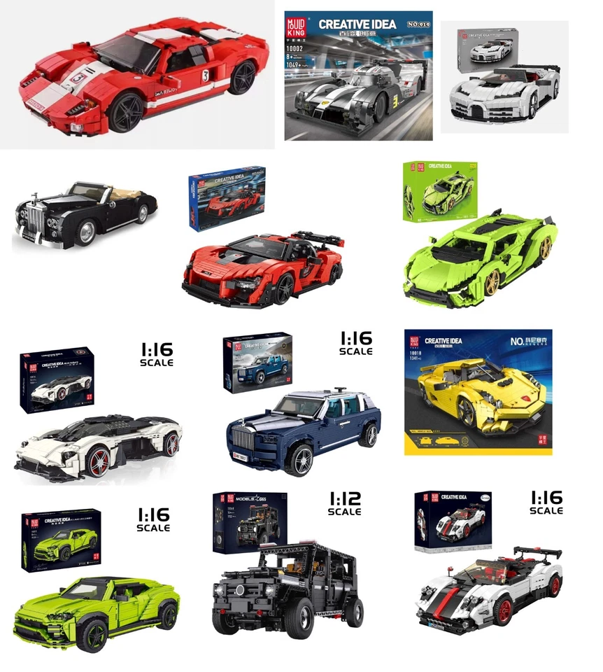 Mould King Speed Champions diverse Modelle