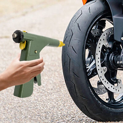 Tubeless Tire Tyre Puncture Repair Tool w/ Tire Mushroom Plugs Vacuum Gun Kit US - Imagem 1 de 4