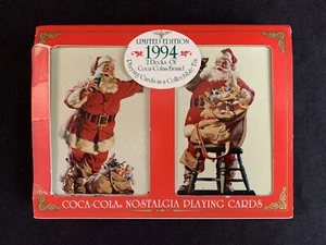 1994 Limited Edition Coca-Cola Two Deck Playing Card Set w/ Collectible Tin - Picture 1 of 3
