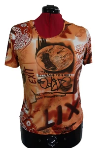 Jörg Peterson wunderschöne T-Shirt Gr: 44 Orange - Bild 1 von 2