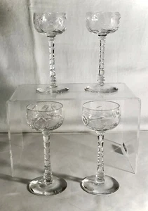 4 Libbey Rock Sharpe Villars 4 1/2" 1 1/2 oz. Creme De Menthes - Imagen 1 de 2