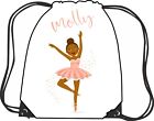 Personalised Ballerina / Dance / Tap  Drawstring Kit Bag PE Bag great gift 