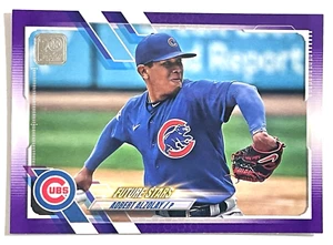 2021 TOPPS SERIES 2 ADBERT ALZOLAY MEIJER PURPLE PARALLEL CHICAGO CUBS #658 - Picture 1 of 1