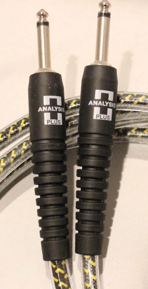 Analysis Plus Yellow Oval Instrument cable 10ft - Overmolded straight - straight - Image 1 of 1