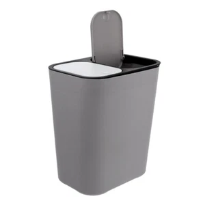  Dry and Wet Separation Trash Can Office Bathroom Garbage with Lid - Picture 1 of 12