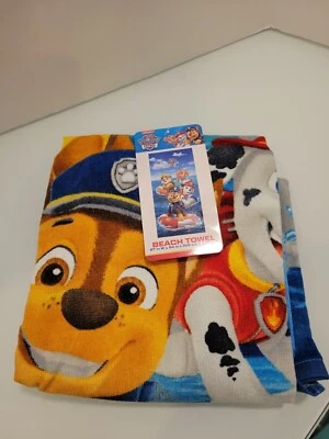 Toalla de playa Nickelodeon Paw Patrol 27"" x 54", nueva con etiquetas Foto 1 de 4