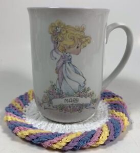 New ListingPrecious Moments Cup Mug Personalized With Mary Name Mug 1989 With Coaster