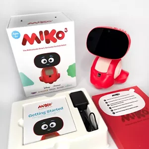 Miko 3 Interaktiver Roboter EMK301 rot KI-betriebener Smart Roboter getestet funktioniert - Bild 1 von 10