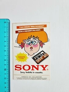 Sony Cassette Sticker UCX-S 60 Sticker Sticker Sticker Vintage 80s Original - Picture 1 of 1