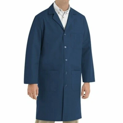 New Navy Blue lab coat Size 40-54 - Image 1 of 3
