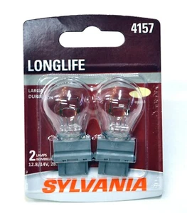 Sylvania LongLife 4157 3157 28.5W Two Bulbs Rear Turn Signal Replace Lamp Fit - Picture 1 of 10