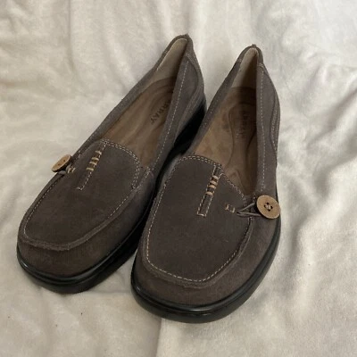 Zapatos planos sin cordones Array Superior gris gamuza cuero para mujer talla 7,5 W nuevos sin caja Foto 1 de 4
