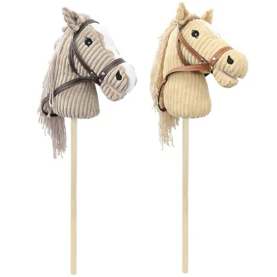 Steckenpferd Hochwertiges Holzsteckenpferd Laufpferd Hobby Horsing Pferd Plüsch - Bild 1 von 4