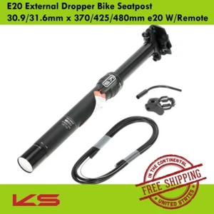KS E20 externer Tropper Fahrrad Sitzstütze 30,9/31,6 mm x 370/425/480 mm e20 mit Fernbedienung - Bild 1 von 5