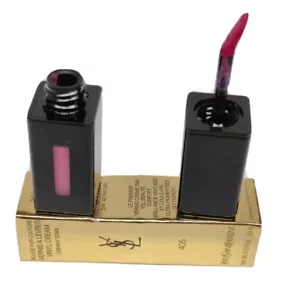 YSL Rouge Pur Couture Vernis A Levres Vinyl Cream Creamy Stain #405Explicit Pink - Picture 1 of 2