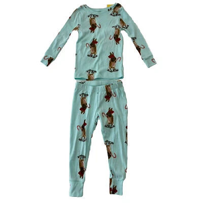 GAP Kids Girl Long Sleeve Bunny Christmas Holiday Pajama Set 4 years - Image 1 of 4