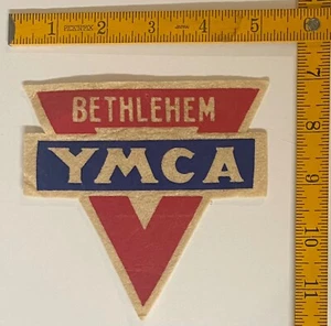 BETHLEHEM PENNSYLVANIA YMCA VINTAGE PRINTED FELT SEW ON ONLY PATCH - Picture 1 of 2