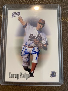 1996 Best Autograph Baseball Card Of Carey Paige!!