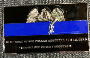 Iron Man Thin Blue Line Law Enforcement/Police Challenge Coin - Bild 1 von 2