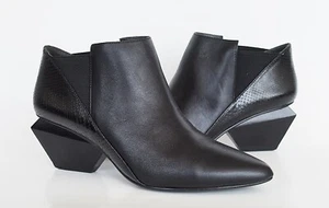 United Nude Jacky Mid Womens Leather Boot Booties Black Size 40 US 9 - Picture 1 of 9