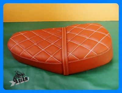 Fit Honda SL100 SL125 棕色双座完整钻石形状 * * 1971 年 * * — 第 1/4 张图片