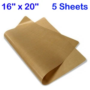 5Sheets 16" x 20" PTFE Fabric Sheet Roll 5Mil for Sublimation Printing Non-stick - Picture 1 of 5
