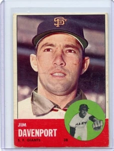 1963 Topps Jim Davenport San Francisco Giants #388 ⭐️💥🎯 VGEX - Picture 1 of 2