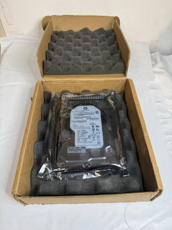 HP 3TB 7200RPM SATA SERVER HDD Hard Drive M/N MB3000GCVBT, P/N  693671-002 - Image 1 of 4