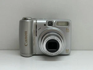 Canon PowerShot A580 8.0MP Digitalkamera Silber, geprüft ⚡BLITZBEREIT⚡ - Bild 1 von 11