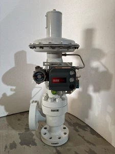 FISHER 1434 ANGLE CONTROL VALVE 2 INCH 50NB ASTM A995 GR 4A WITH DVC6200FS - Picture 1 of 11